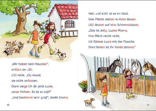 Die besten Silbengeschichten zum Lesenlernen - Pferde und Ponys