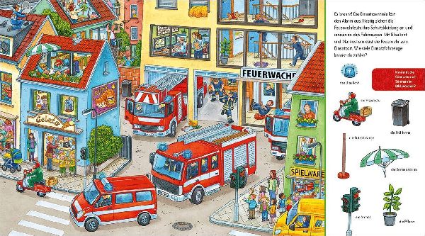 Suche und finde! Sound-Wimmelbuch - Feuerwehr