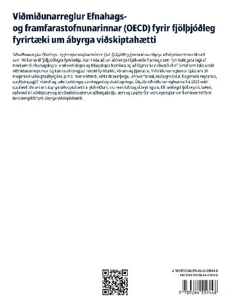 Viðmiðunarreglur Efnahags- og framfarastofnunarinnar (OECD) fyrir fjölþjóðleg fyrirtæki um ábyrga viðskiptahætti