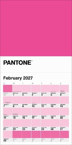 Pantone Wall Calendar 2027