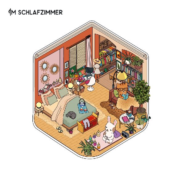 Mini-Sticker-Szenen - Cozy Mini-Homes I 3D-Sticker