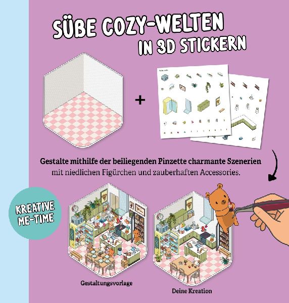 Mini-Sticker-Szenen - Cozy Mini-Japan I 3D-Sticker