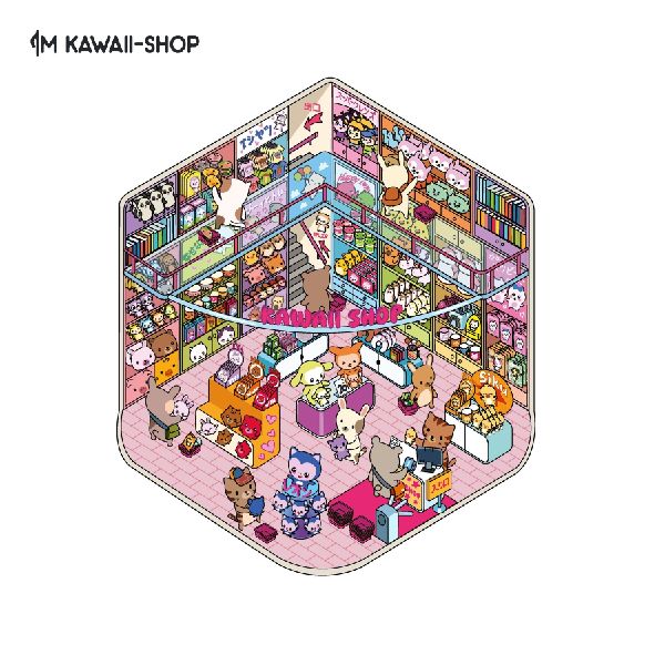 Mini-Sticker-Szenen - Cozy Mini-Japan I 3D-Sticker