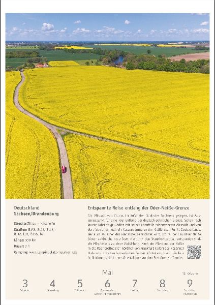 Campinglust Wochen-Kulturkalender 2027 - 53 unvergessliche Touren