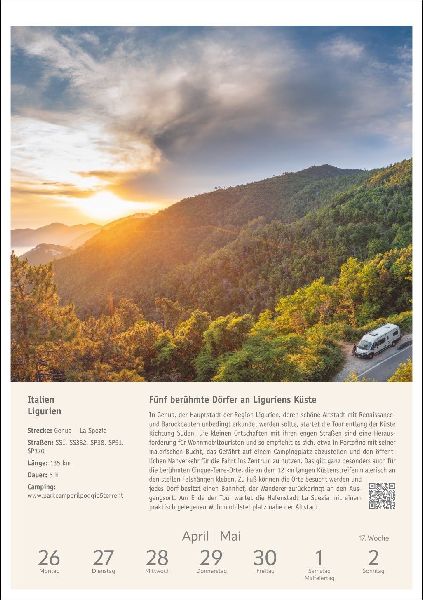 Campinglust Wochen-Kulturkalender 2027 - 53 unvergessliche Touren