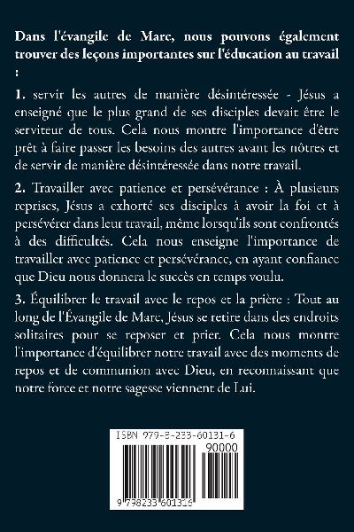 Analyser L'éducation du Travail dans l'Évangile de Marc