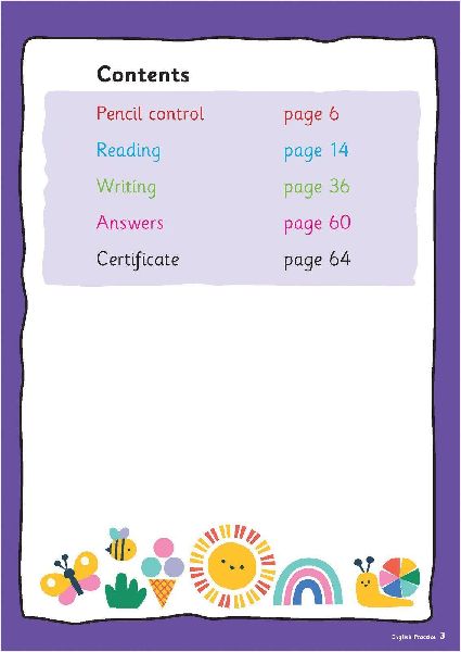 English Practice Book for Ages 4-5