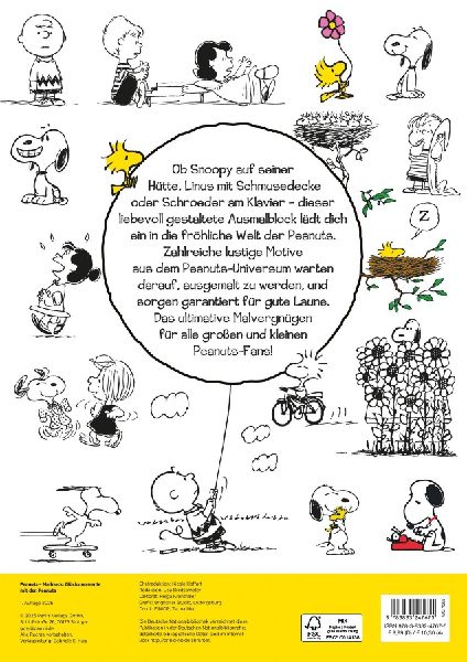 Peanuts: Malblock - Glücksmomente mit den Peanuts