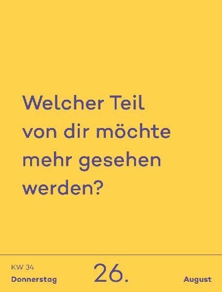 Tagesabreißkalender 2027: 6-Minuten
