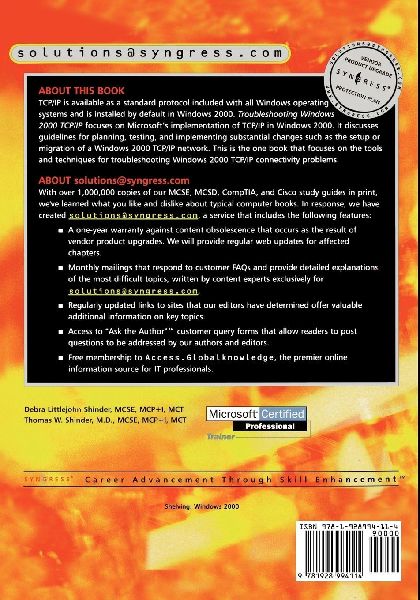 Troubleshooting Windows 2000 TCP/IP