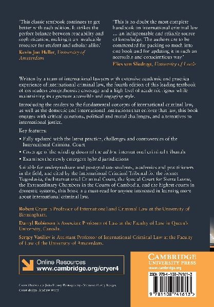 An Introduction to International Criminal Law and Procedure