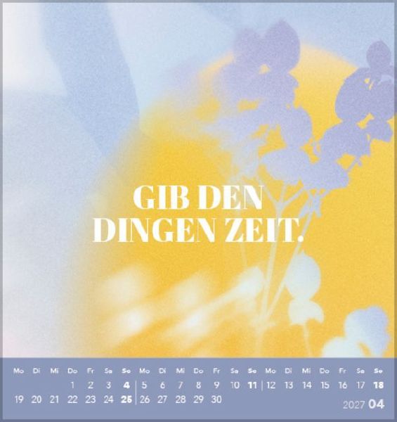 Zeit für mich 2027