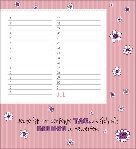 Geburtstagskalender Happy Mind