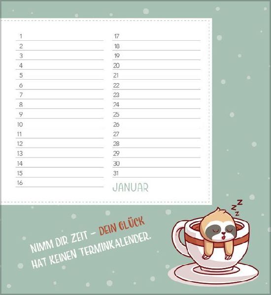 Geburtstagskalender Happy Mind