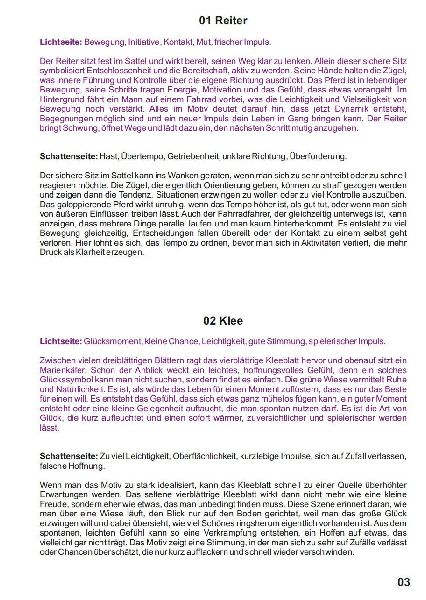 Licht und Schatten Deutungen der Lenormandkarten