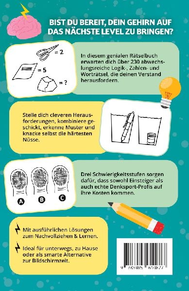 Das geniale Rätselbuch für clevere Teenager - Level up dein Gehirn