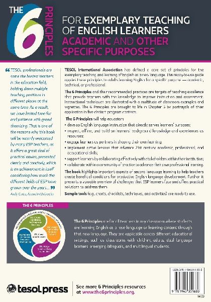 The 6 Principles for Exemplary Teaching of English Learners: Academic and Other Specific Purposes