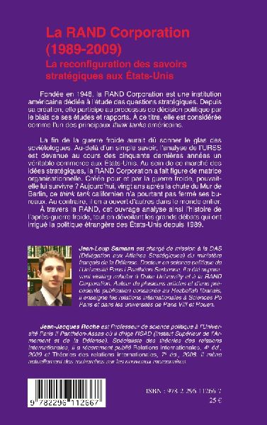 La RAND Corporation (1989-2009)