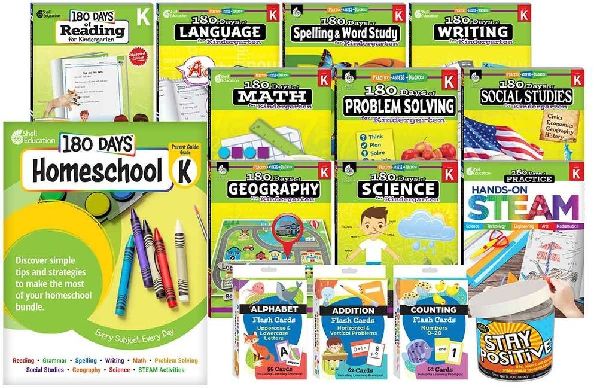 180 Days(tm) Homeschool Kindergarten Set