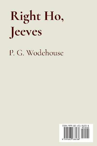 Right Ho, Jeeves