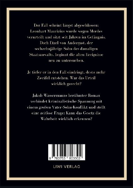 Jakob Wassermann: Der Fall Maurizius. Vollständige Neuausgabe
