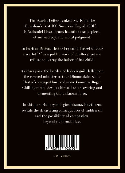 Nathaniel Hawthorne: The Scarlet Letter (English Edition)