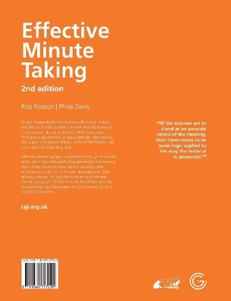 Effective Minute Taking 2nd Edition