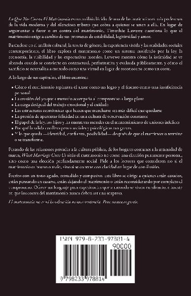 Lo Que Nos Cuesta El Matrimonio