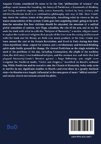 A General View of Positivism