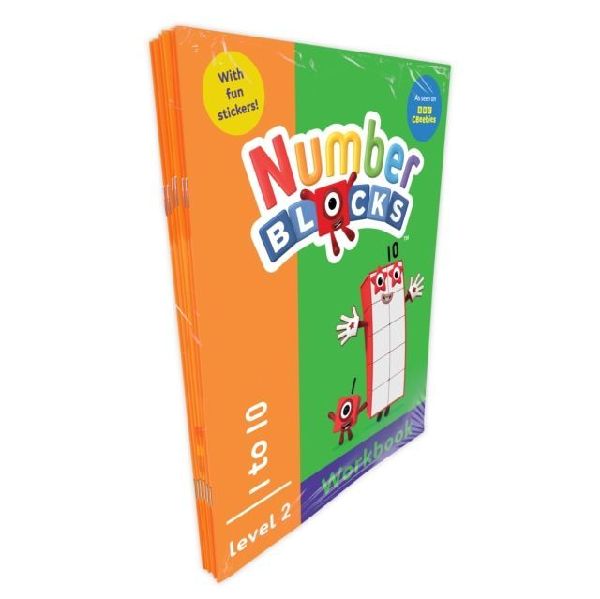 Numberblocks & Alphablocks Orange Level Workbook Set (6 bo...
