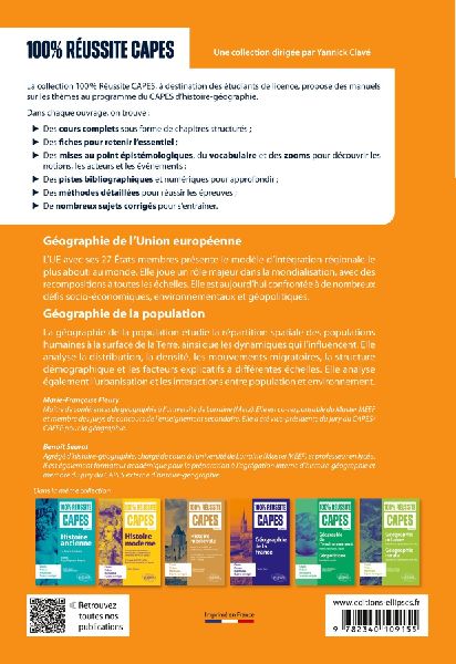 Géographie de la population : démographie, distribution spatiale ; Géographie de l'Union européenne