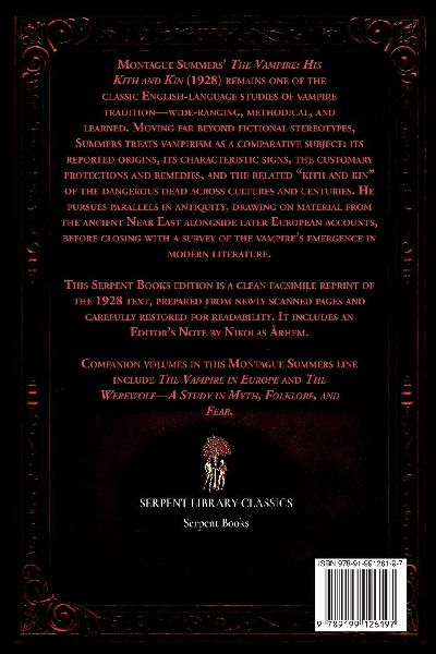 The Vampire-His Kith and Kin