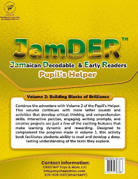JamDER (Jamaican Decodable & Early Readers) Pupil's Helper Volume 2