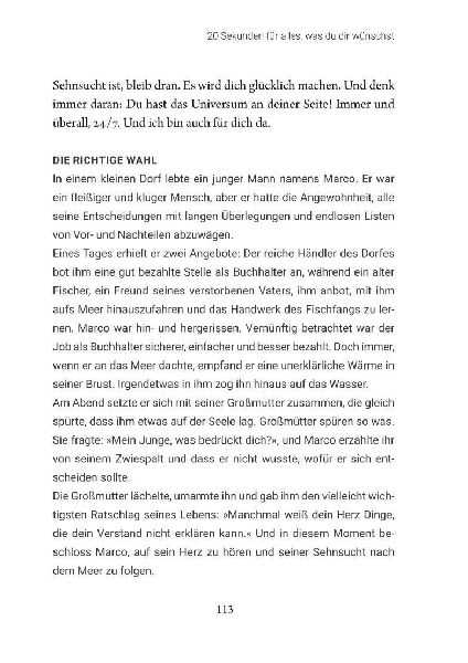 20 Sekunden für deine Wunscherfüllung