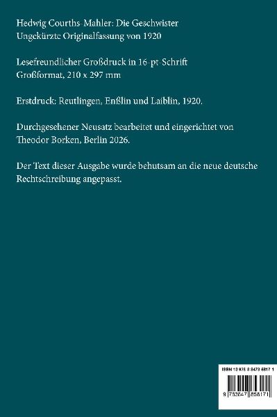 Die Geschwister (Großdruck)