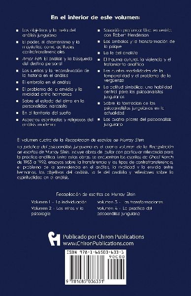 El volumen cuatro de la Recopilación de escritos de Murray Stein
