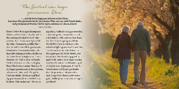 Segenswünsche zur Goldenen Hochzeit