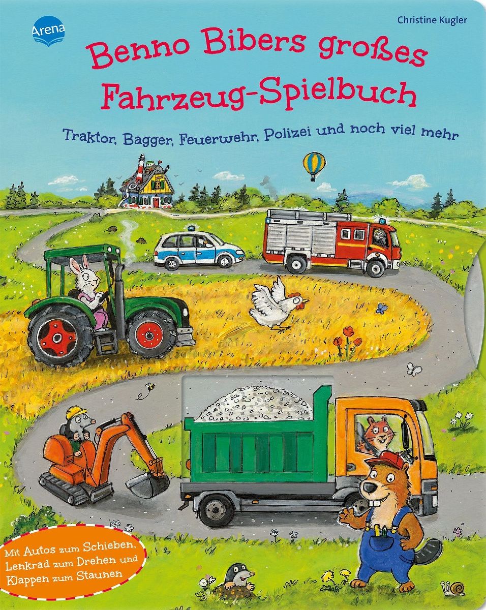 Benno Bibers großes Fahrzeug-Spielbuch. Traktor, Bagger, Feue...