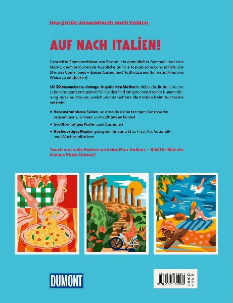 Italien - Das große Ausmalbuch nach Zahlen