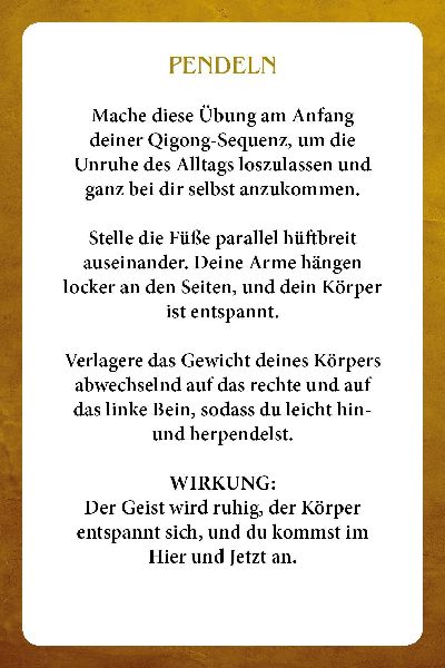 Qigong für die Gesundheit- Einfache Übungen zum Selbst-Zusammenstellen