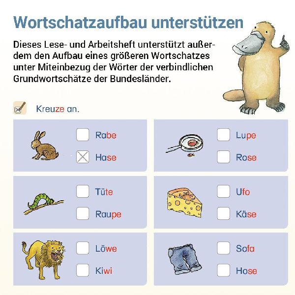 Lesen mit Rico Schnabel, Heft 2: Von der Silbe zum Wort - silbierte Ausgabe