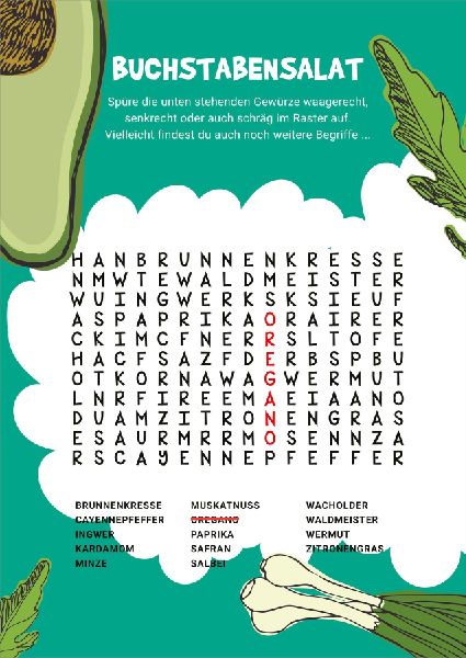 Worträtsel für Buchstabenfans