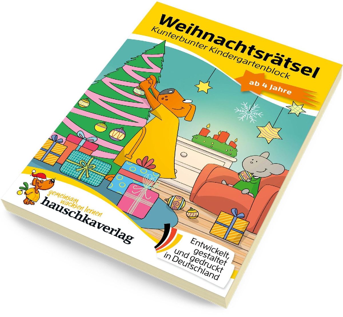 Weihnachtsrätsel - Kunterbunter Kindergartenblock ab 4 Jahre