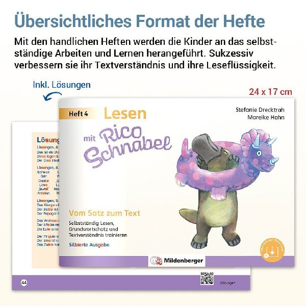 Lesen mit Rico Schnabel, Heft 4: Vom Satz zum Text - silbierte Ausgabe