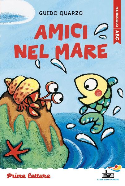 Amici nel mare. Stampatello maiuscolo a leggibilità facilitata