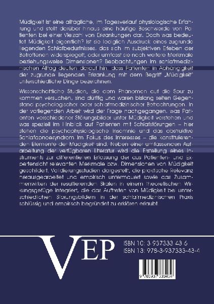 Entwicklung eines Instruments zur differentiellen Erfassunf von müdigkeits- und schläfrigkeitsbezogene Aspekten bei ausgewählten Schlafstörungen
