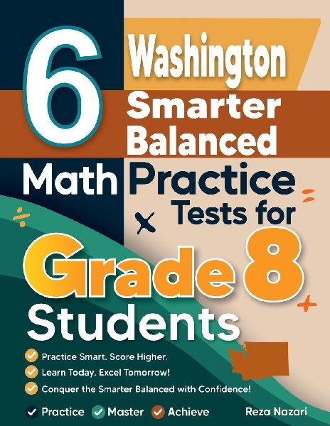 6 Washington Smarter Balanced Math Practice Tests for Grade 8 Students ...