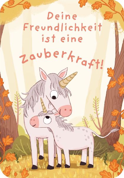 Ein Einhorn namens Oktober - Mutmachkarten