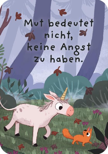 Ein Einhorn namens Oktober - Mutmachkarten