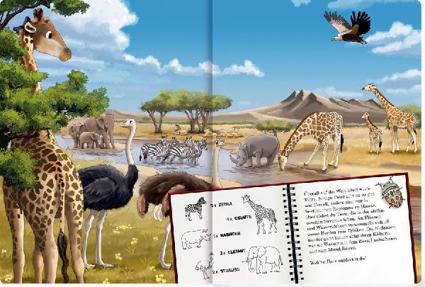Mein riesengroßes WimmelSuchBuch: Tiere in aller Welt